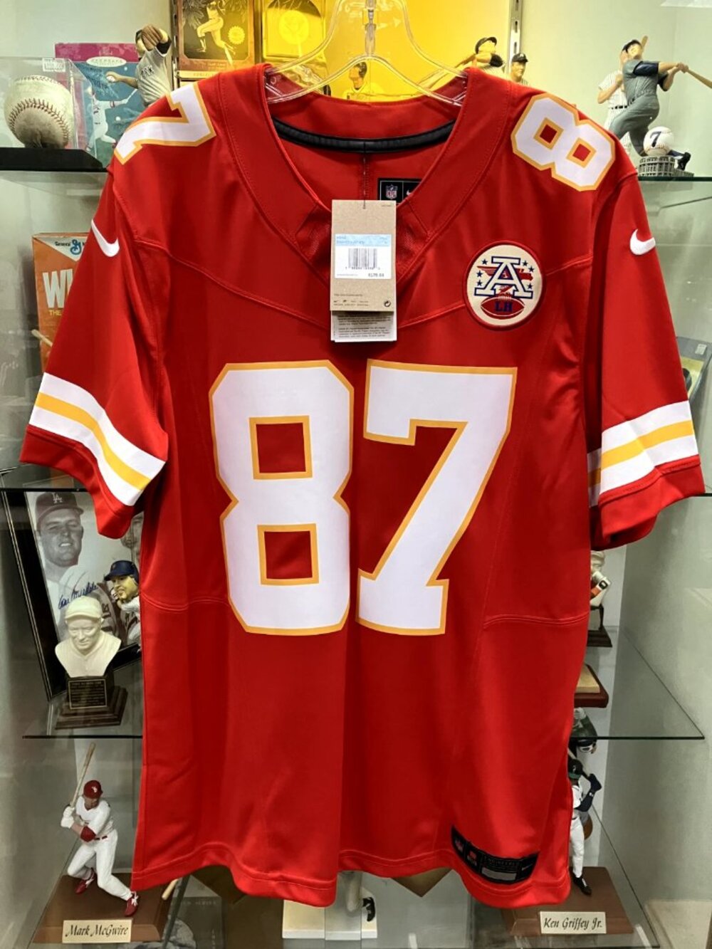 Travis Kelce Red Vapor Stitched Jersey